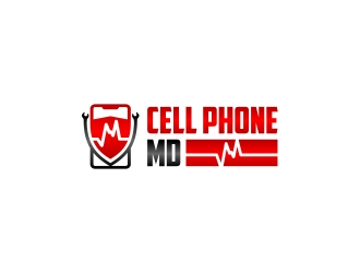 cell phone md logo design by CreativeKiller