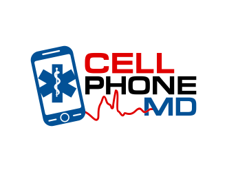 cell phone md logo design by Panara