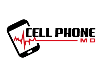 cell phone md logo design by MUSANG