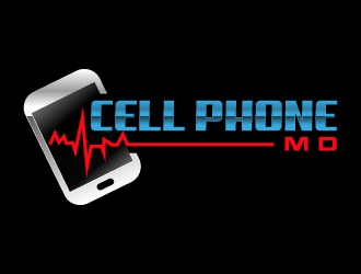 cell phone md logo design by MUSANG