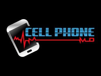 cell phone md logo design by MUSANG