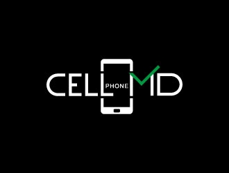 cell phone md logo design by mamat