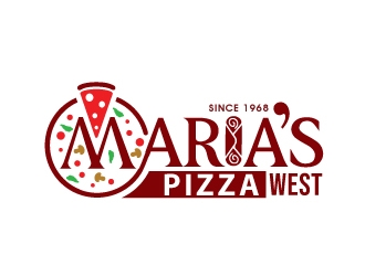 marias pizza west logo design by Foxcody