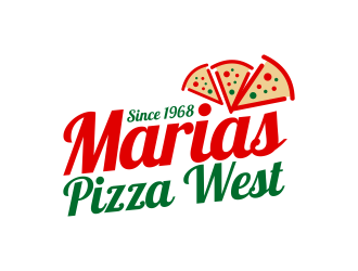 marias pizza west logo design by Panara