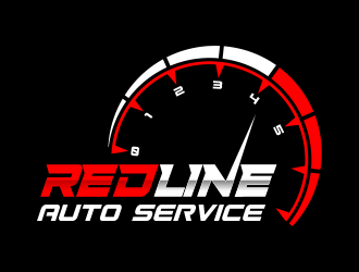 Redline Auto Service  logo design by beejo