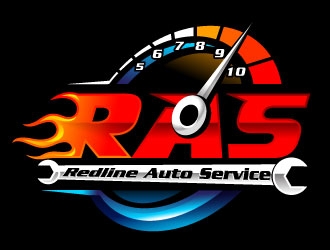 Redline Auto Service  logo design by design_brush