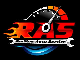 Redline Auto Service  logo design by design_brush