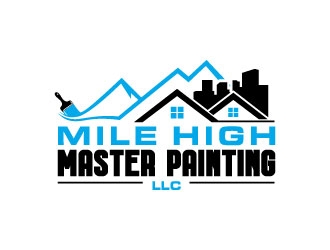 Mile High Master Painting LLC.  logo design by daywalker