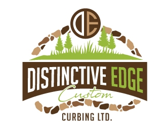 Distinctive Edge Custom Curbing Ltd. logo design by REDCROW