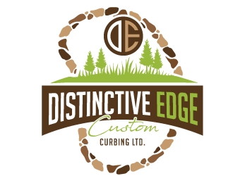 Distinctive Edge Custom Curbing Ltd. logo design by REDCROW