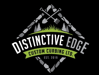 Distinctive Edge Custom Curbing Ltd. logo design by REDCROW