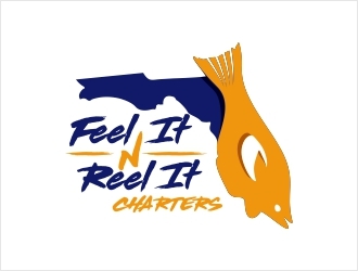 Feel It N Reel It Charters logo design by Shabbir