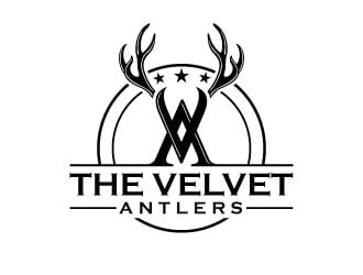 The Velvet Antlers logo design by invento