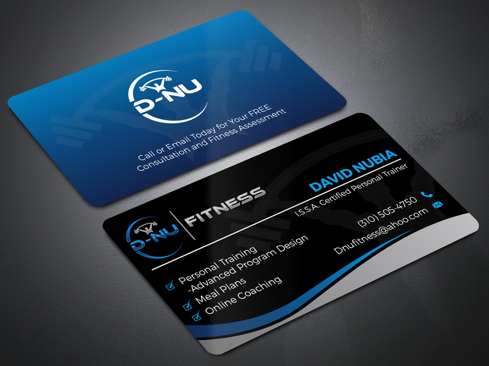 D-NU FITNESS logo design by Gelotine