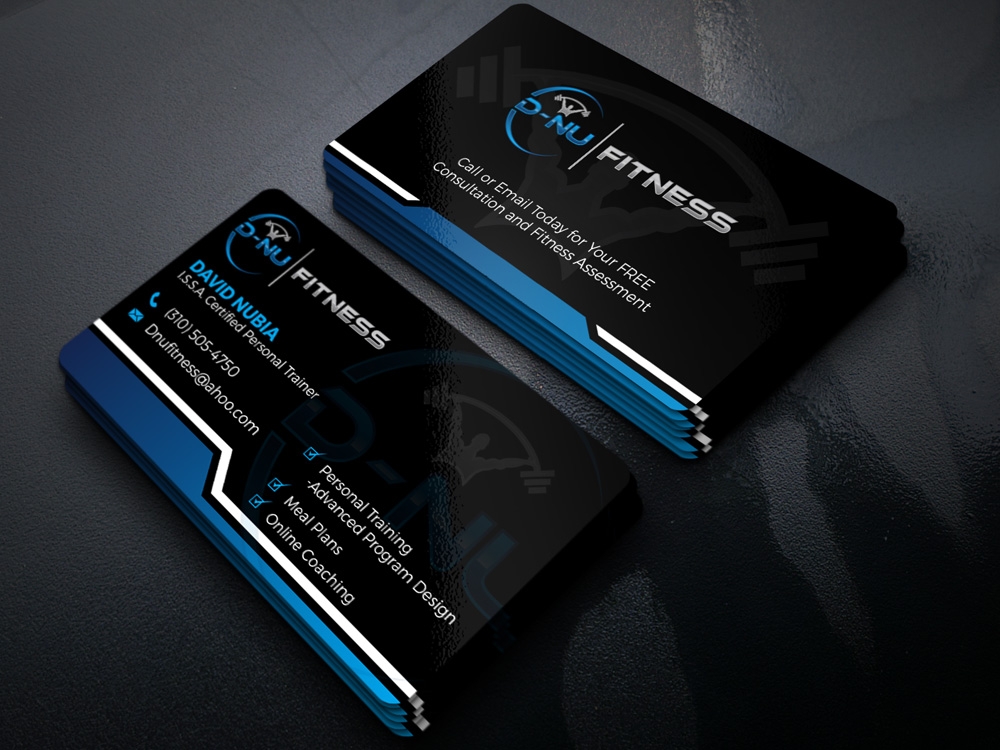 D-NU FITNESS logo design by Gelotine