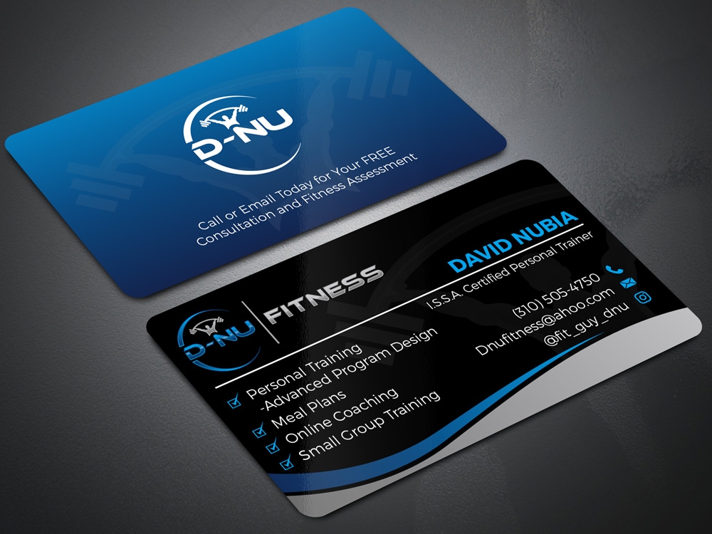 D-NU FITNESS logo design by Gelotine