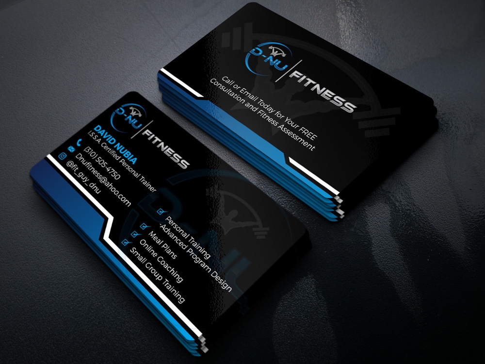 D-NU FITNESS logo design by Gelotine