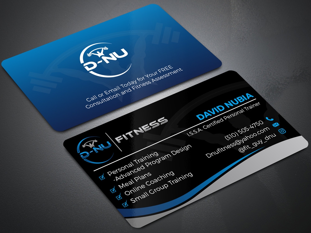 D-NU FITNESS logo design by Gelotine