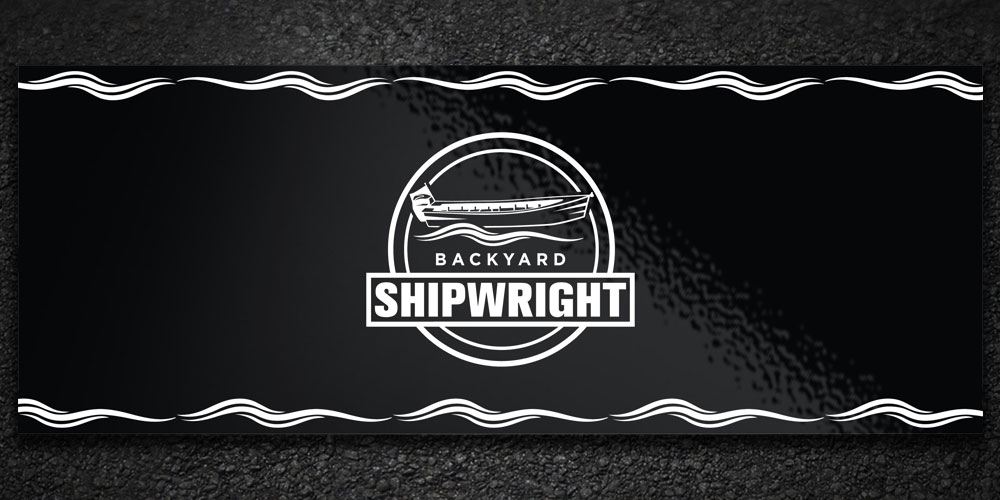 Backyard Shipwrights  logo design by Boomstudioz