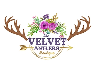 The Velvet Antlers logo design by PrimalGraphics
