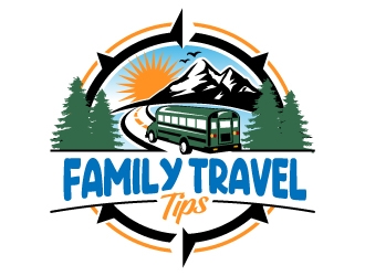 Family Travel Tips logo design by jaize