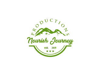 Nourish Journey Productions logo design by sodimejo