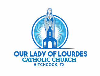 Our Lady of Lourdes Catholic Church logo design by cgage20
