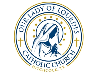 Our Lady of Lourdes Catholic Church logo design by MAXR