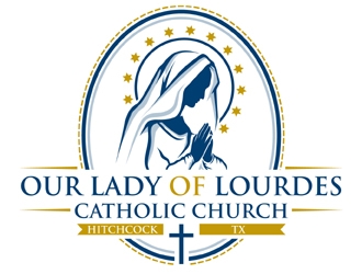 Our Lady of Lourdes Catholic Church logo design by MAXR