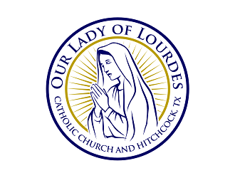 Our Lady of Lourdes Catholic Church logo design by haze