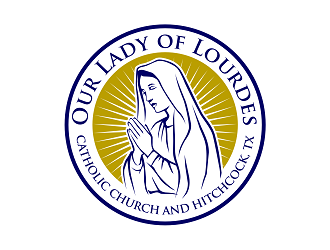 Our Lady of Lourdes Catholic Church logo design by haze