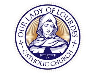 Our Lady of Lourdes Catholic Church logo design by DreamLogoDesign