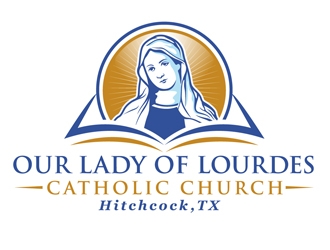 Our Lady of Lourdes Catholic Church logo design by DreamLogoDesign