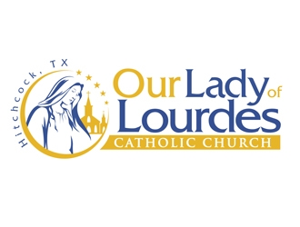 Our Lady of Lourdes Catholic Church logo design by DreamLogoDesign