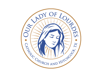 Our Lady of Lourdes Catholic Church logo design by boybud40