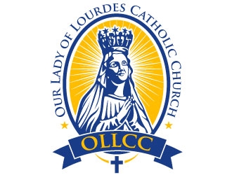 Our Lady of Lourdes Catholic Church logo design by Suvendu
