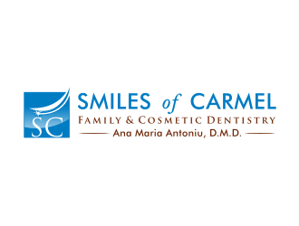 Smiles of Carmel logo design by Zeratu