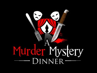 A Murder Mystery Dinner logo design by Suvendu