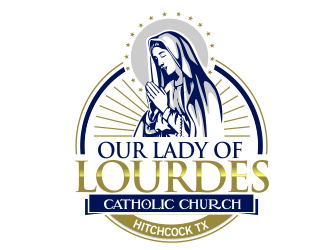 Our Lady of Lourdes Catholic Church logo design by veron