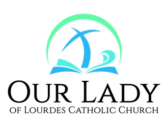 Our Lady of Lourdes Catholic Church logo design by jetzu