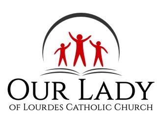 Our Lady of Lourdes Catholic Church logo design by jetzu