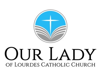 Our Lady of Lourdes Catholic Church logo design by jetzu