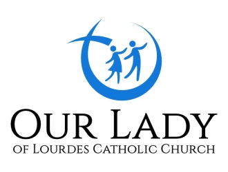 Our Lady of Lourdes Catholic Church logo design by jetzu