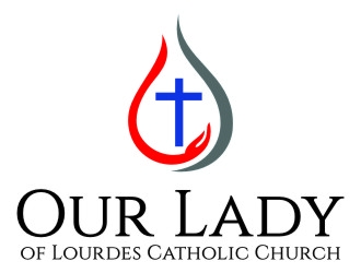 Our Lady of Lourdes Catholic Church logo design by jetzu