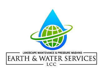 Earth & Water Services, LLC logo design by mewlana