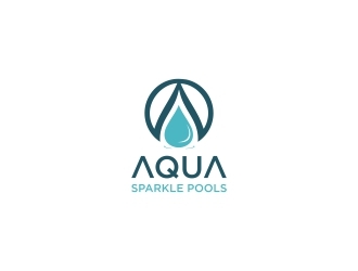 Aqua Sparkle Pools logo design by N3V4