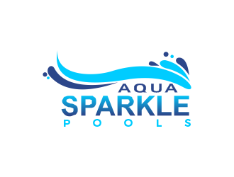 Aqua Sparkle Pools logo design by SmartTaste