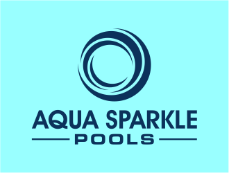 Aqua Sparkle Pools logo design by cintoko