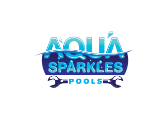 Aqua Sparkle Pools logo design by enan+graphics