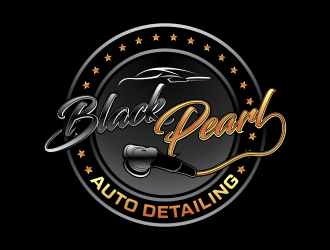 Black Pearl Auto Detailing logo design by beejo